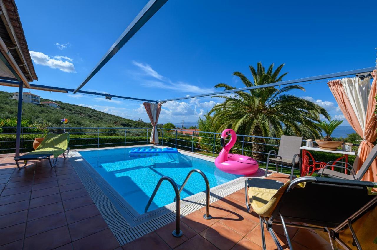 Cozy Small Smart Villa With Private Pool Mikri Mantineia 칼라마타 외부 사진